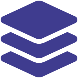 features / layers icon blue