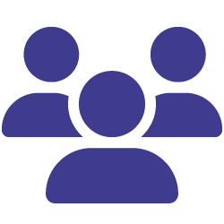 multi user icon blue